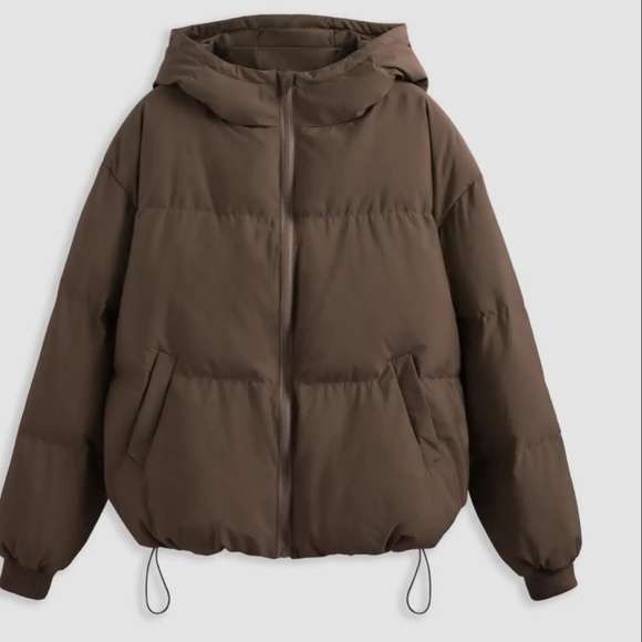 Cider Jackets & Blazers - Brown Puffer Jacket
